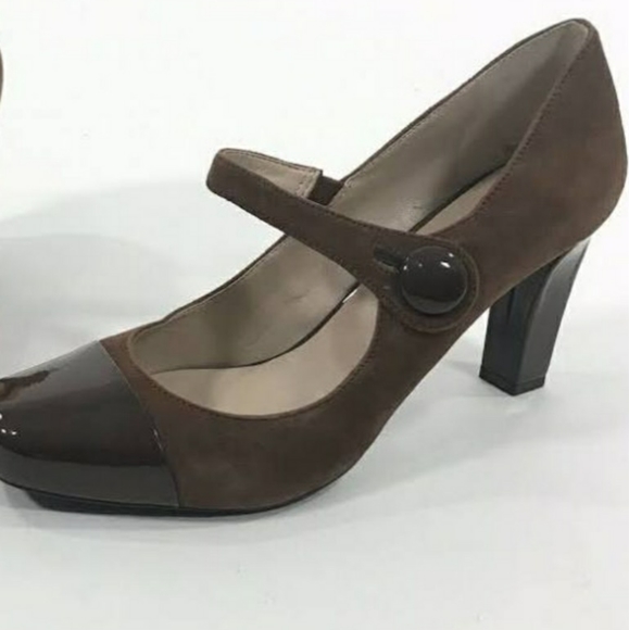 Franco Sarto Mary Janes Black Suede Pumps - Picture 1 of 16